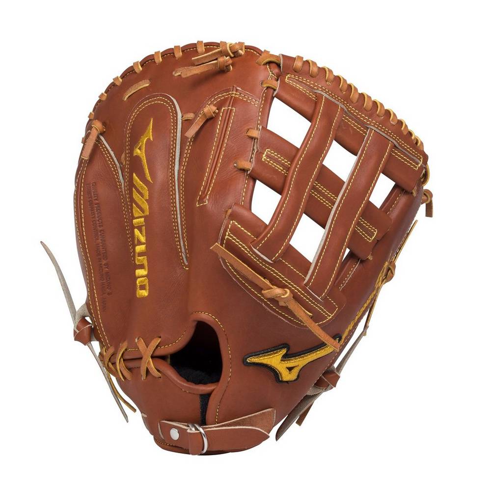 Panske Catchers Mitt Mizuno Pro Limited 13" First Base Baseball Hnede Vypredaj TRZU34792